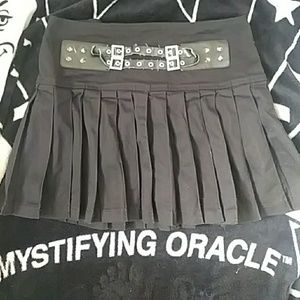 Black Pleated Tripp Mini Skirt NYC Small Hot Topic